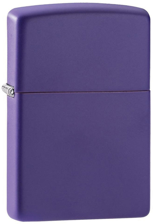 Zippo Lighter Purple Matte Windproof Refillable Metal Made In USA 10237 -Zippo - Survivor Hand Precision Knives & Outdoor Gear Store