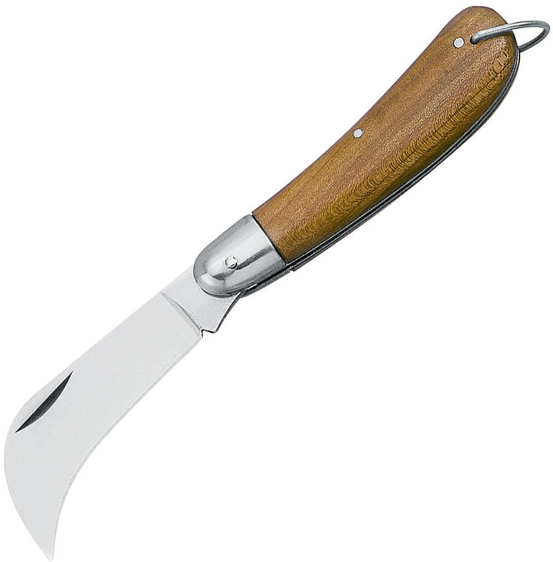 Fox Hawkbill Folder Folding Knife Stainless Steel Blade Brown Wood Handle 36919B -Fox - Survivor Hand Precision Knives & Outdoor Gear Store