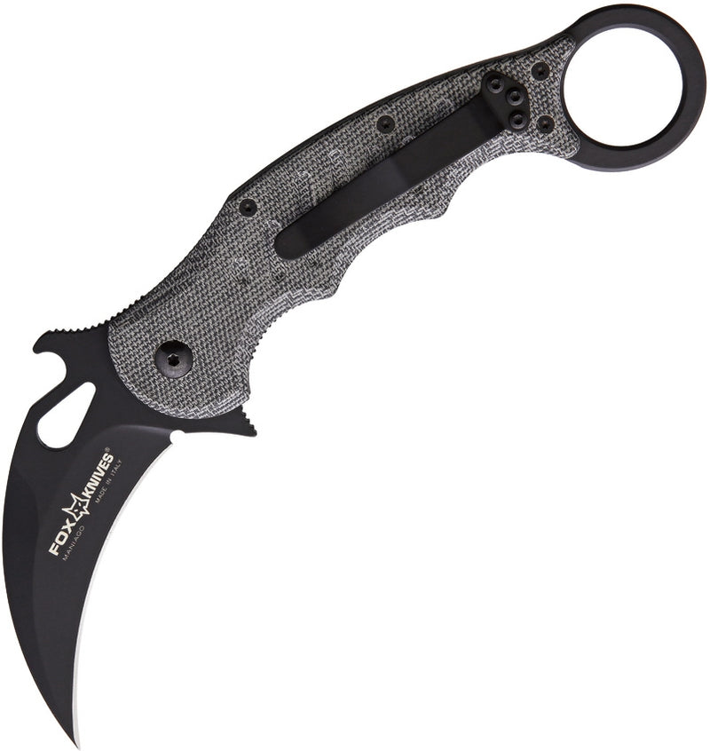 Fox Karambit Liner Folding Knife 3" Bohler N690 Steel Blade Micarta Handle 479MIB -Fox - Survivor Hand Precision Knives & Outdoor Gear Store