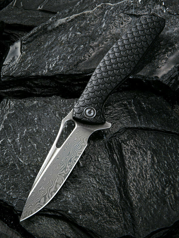 Civivi Wyvern Linerlock Black 3.45" Blade HRC59-61 Damascus Blade Nylon Handle C902DS -Civivi - Survivor Hand Precision Knives & Outdoor Gear Store