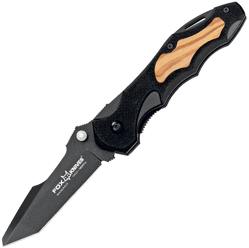 Fox Kiowa Liner Folding Knife 3.5" Bohler N690 Steel Blade Stainless/Wood Handle 476OL -Fox - Survivor Hand Precision Knives & Outdoor Gear Store