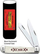 Case XX 130th Anniversary Trapper Pocket Knife Stainless Steel Blades Bone Handle 130SBL -Case Cutlery - Survivor Hand Precision Knives & Outdoor Gear Store