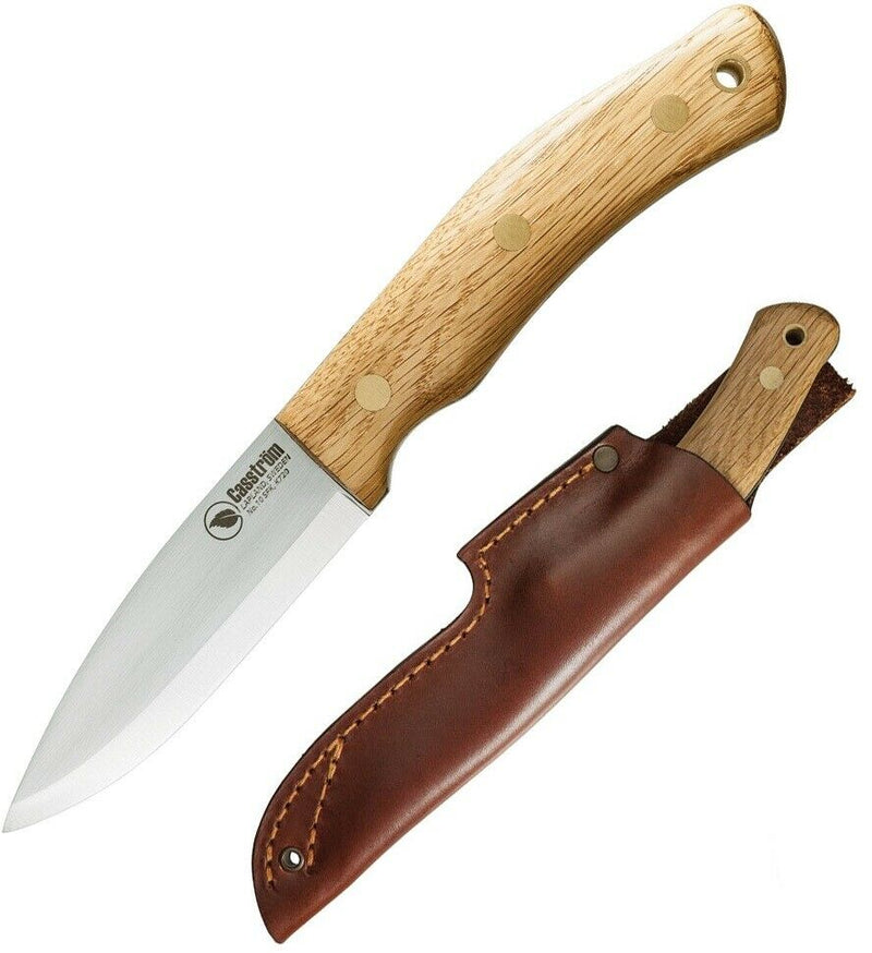 Casstrom No 10 Fixed Knife 3.875" K720 Carbon Tool Steel Full Blade Oak Wood Handles 13101 -Casstrom - Survivor Hand Precision Knives & Outdoor Gear Store