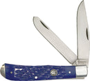Cattleman's Signature Pocket Knife 3Cr13 Steel Blades Blue Jigged Delrin Handle 0002JBL -Cattleman's - Survivor Hand Precision Knives & Outdoor Gear Store