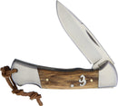 Cattleman's Sagebrush Folding Knife 2.5" Stainless Steel Blade Zebra Wood Handle 0092ZW -Cattleman's - Survivor Hand Precision Knives & Outdoor Gear Store