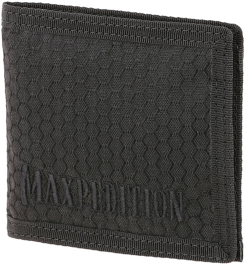 Maxpedition AGR BFW Bi Fold Wallet Black Slim Clear Vinyl Window 4 Inner Slots BFWBLK -Maxpedition - Survivor Hand Precision Knives & Outdoor Gear Store