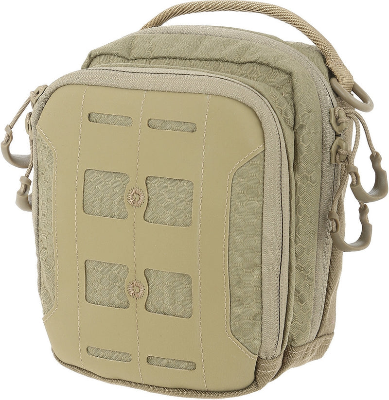 Maxpedition AGR Accordion Pouch Tan Accordian-Style Dividers Resists Water Nylon AUPTAN -Maxpedition - Survivor Hand Precision Knives & Outdoor Gear Store