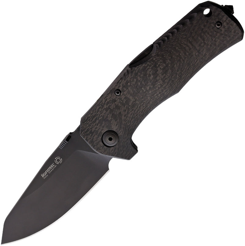 LionSTEEL TM1 Lockback Folding Knife 3.5" Sleipner Tool Steel Blade Carbon Fiber Handle TM1CB -LionSTEEL - Survivor Hand Precision Knives & Outdoor Gear Store