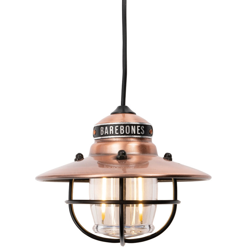 Barebones Living Edison Pendant Light Copper 4.25" x 3.25" Water/Rust Resistant Powder-Coated Steel Construction RE268 -Barebones Living - Survivor Hand Precision Knives & Outdoor Gear Store