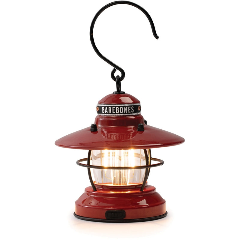 Barebones Living Edison Mini Lantern Red Powder-Coated Steel Construction RE274 -Barebones Living - Survivor Hand Precision Knives & Outdoor Gear Store