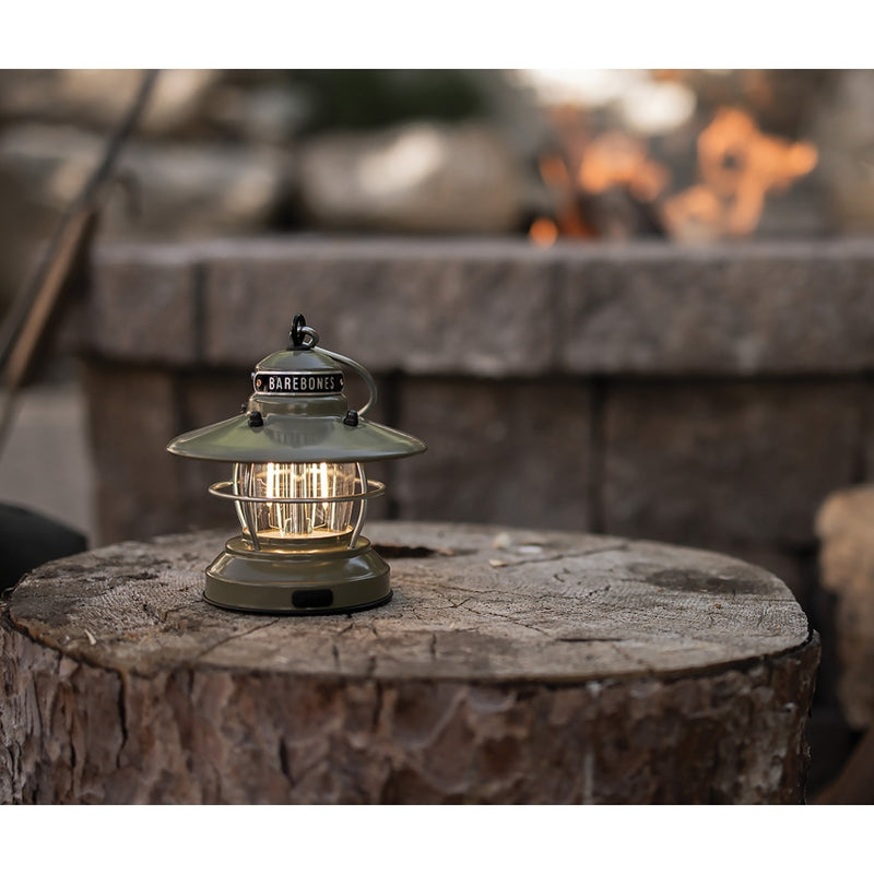 Barebones Living Edison Mini Lantern OD Green Powder-Coated Steel Construction RE292 -Barebones Living - Survivor Hand Precision Knives & Outdoor Gear Store