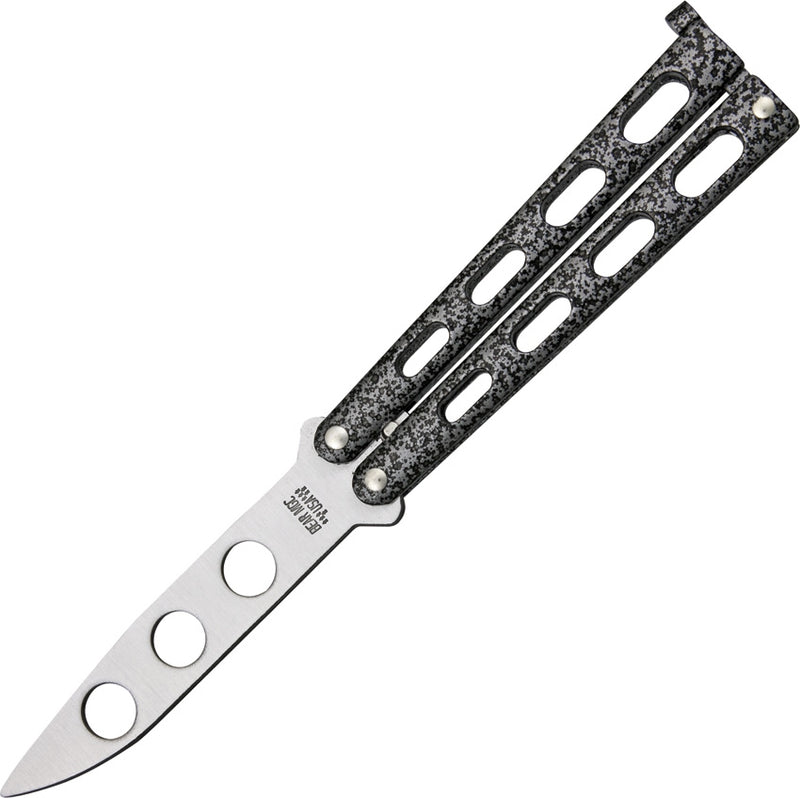 Bear & Son Butterfly Folding Knife 3.25" UNSHARPENED High Carbon Steel Blade Vein Metal Handle 113TR -Bear & Son - Survivor Hand Precision Knives & Outdoor Gear Store