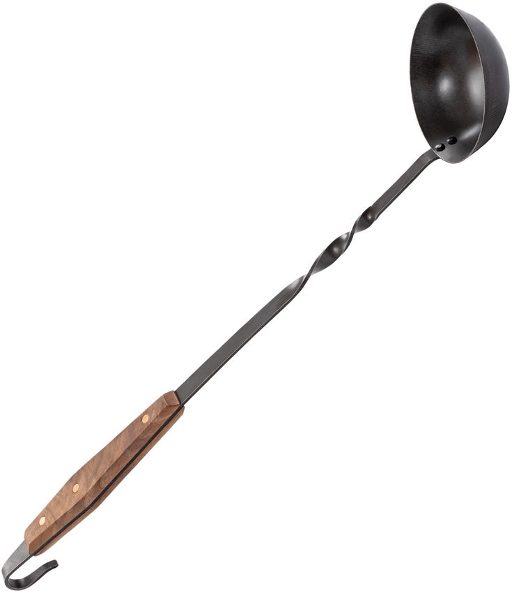 Barebones Living Cowboy Grill Ladle Blackened Stainless Steel Construction Walnut Handle RE464 -Barebones Living - Survivor Hand Precision Knives & Outdoor Gear Store