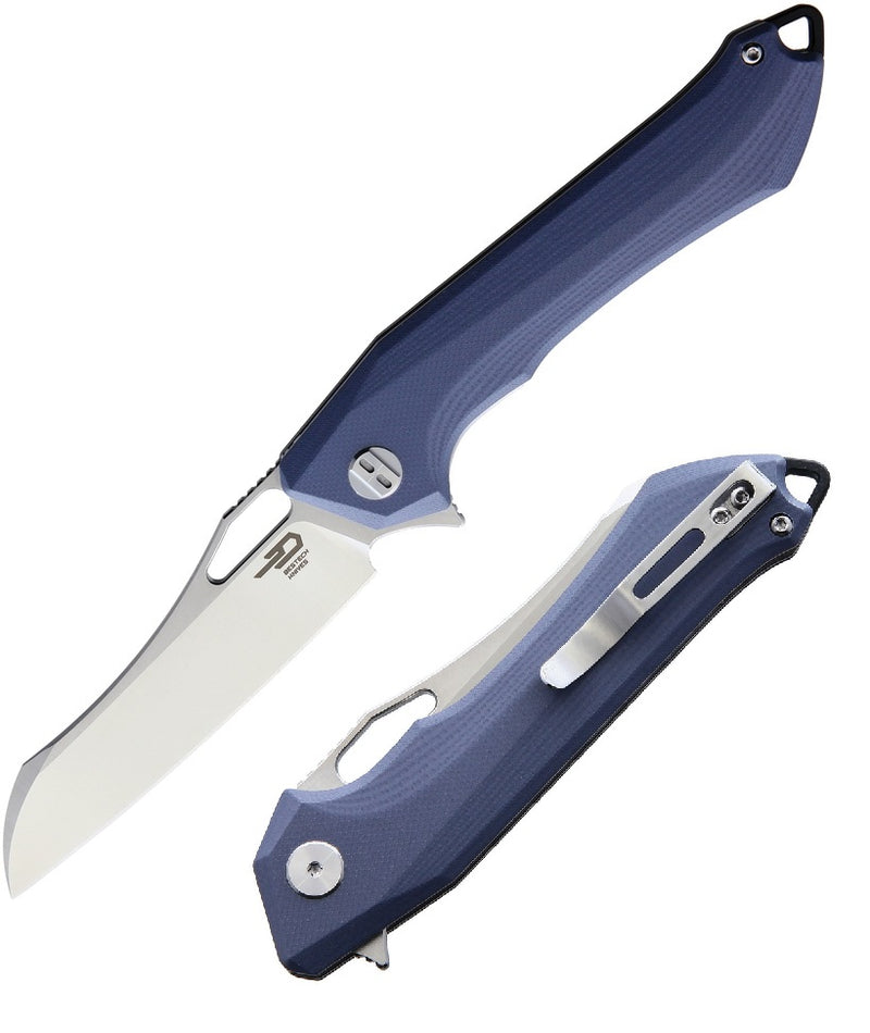 Bestech Knives Platypus Linerlock Folding Knife 3.5" D2 Tool Steel Blade Blue-Gray G10 Handle G28A -Bestech Knives - Survivor Hand Precision Knives & Outdoor Gear Store