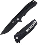 Bestech Knives Mako Linerlock Folding Knife 3.75" K110 Tool Steel Blade Black G10 Handle G27B -Bestech Knives - Survivor Hand Precision Knives & Outdoor Gear Store