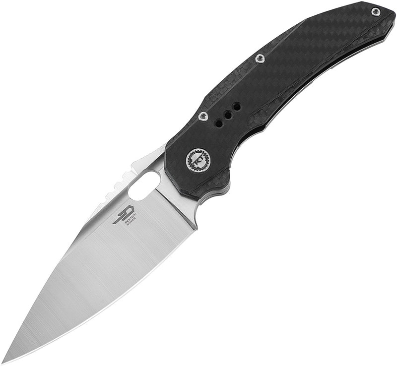 Bestech Knives Exploit Folding Knife 3.13" S35VN Steel Blade Gray Titanium/Carbon Fiber Handle KT2005E -Bestech Knives - Survivor Hand Precision Knives & Outdoor Gear Store