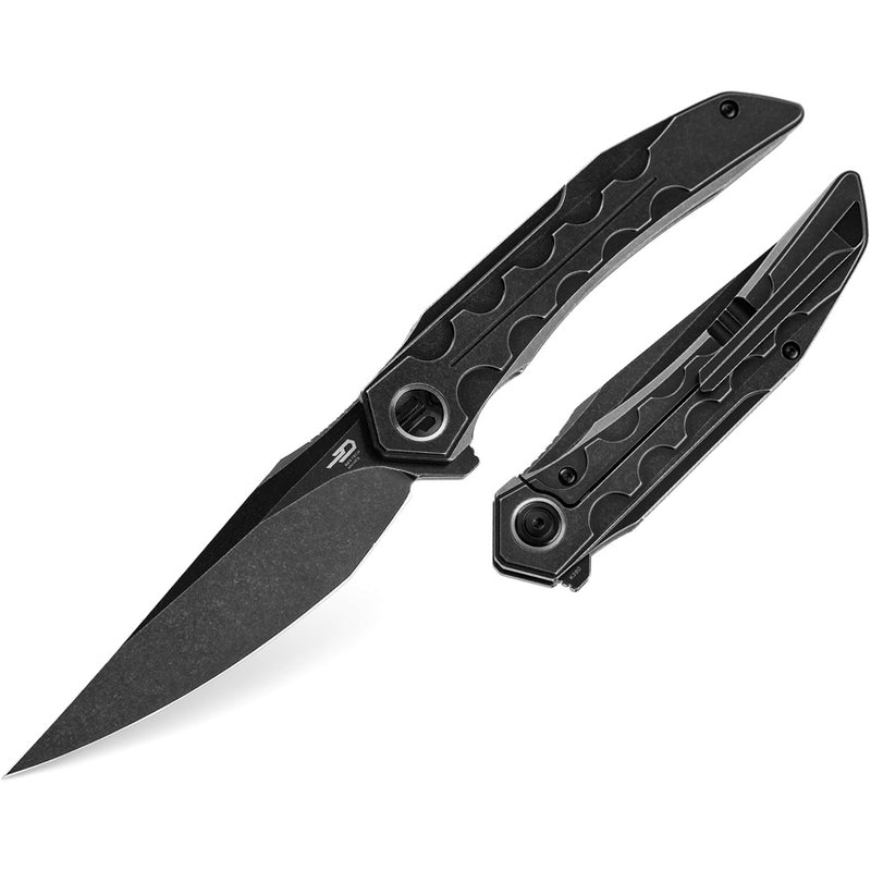 Bestech Knives Samari Folding Knife 3.88" Bohler M390 Steel Blade Titanium Handle KT2009B -Bestech Knives - Survivor Hand Precision Knives & Outdoor Gear Store