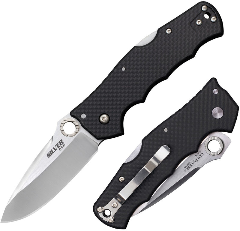 Cold Steel Silver Eye Folding Knife 3.5" CPM-S35VN Steel Blade Carbon Fiber 62QCFB -Cold Steel - Survivor Hand Precision Knives & Outdoor Gear Store