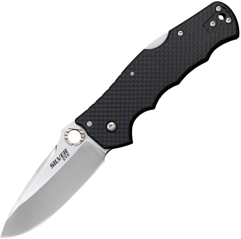 Cold Steel Silver Eye Folding Knife 3.5" CPM-S35VN Steel Blade Carbon Fiber 62QCFB -Cold Steel - Survivor Hand Precision Knives & Outdoor Gear Store