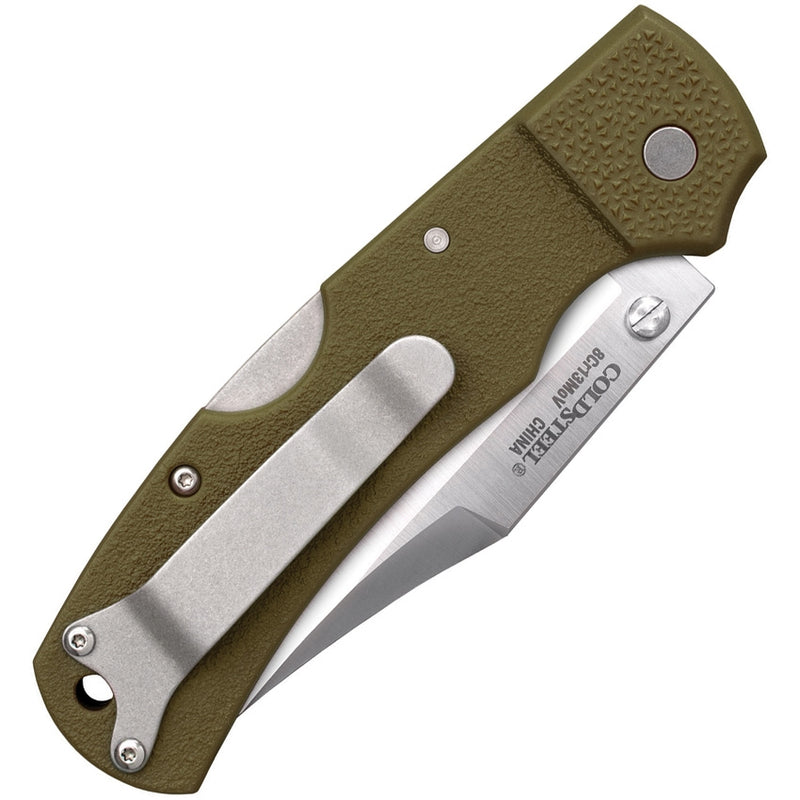 Cold Steel Double Safe Folding Knife 3.5" 8Cr13MoV Steel Blade Green GFN Handle 23JC -Cold Steel - Survivor Hand Precision Knives & Outdoor Gear Store