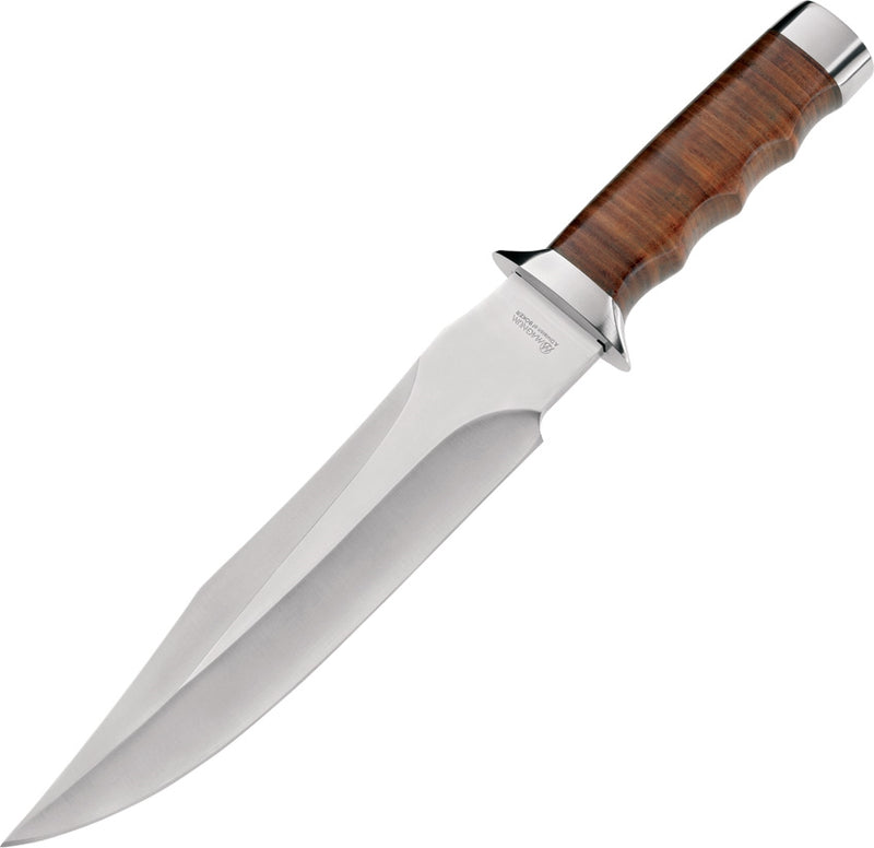 Boker Giant Bowie Fixed Knife 8.13" 440 Steel Clip Point Blade Leather Handle 02MB565 -Boker Magnum - Survivor Hand Precision Knives & Outdoor Gear Store