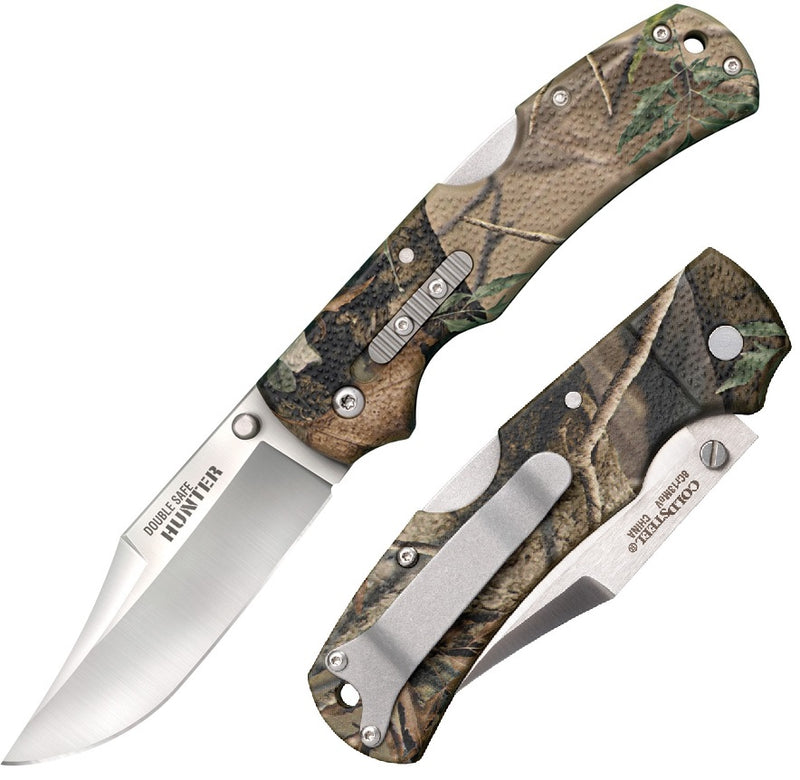 Cold Steel Double Safe Folding Knife 3.5" 8Cr13MoV Steel Blade Camo GFN Handle 23JE -Cold Steel - Survivor Hand Precision Knives & Outdoor Gear Store