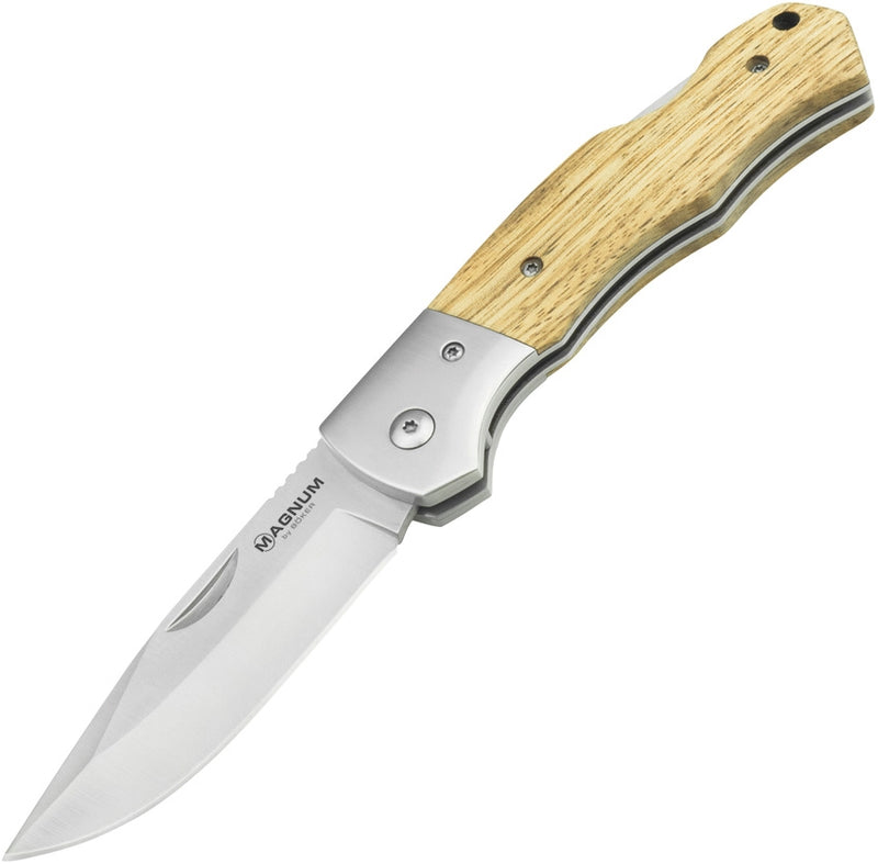 Boker Magnum Rustic Lock Folding Knife 3.38" 440A Steel Blade Zebra Wood Handle 01SC075 -Boker Magnum - Survivor Hand Precision Knives & Outdoor Gear Store