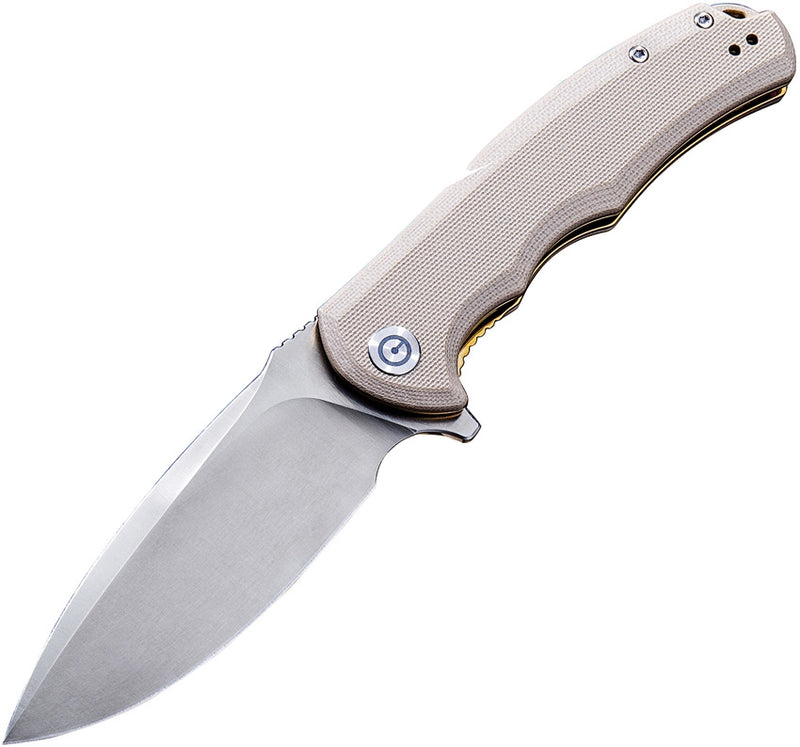 Civivi Praxis Linerlock Folding Knife 3.75" 9Cr18MoV Steel Blade Tan G10 Handle 803B -Civivi - Survivor Hand Precision Knives & Outdoor Gear Store