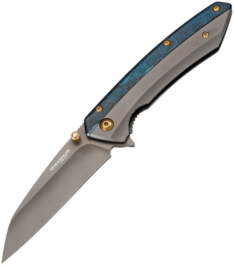 Boker Magnum Cobalt Liner Folding Knife 3.5" 440A Steel Blade Dark Blue Handle 01RY288 -Boker Magnum - Survivor Hand Precision Knives & Outdoor Gear Store