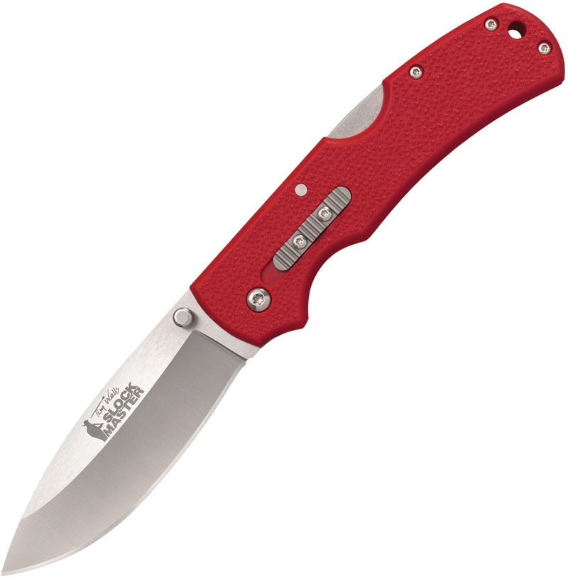 Cold Steel Slock Master Folding Knife 3.5" 8Cr13MoV Steel Blade Red Nylon Handle 23JK -Cold Steel - Survivor Hand Precision Knives & Outdoor Gear Store