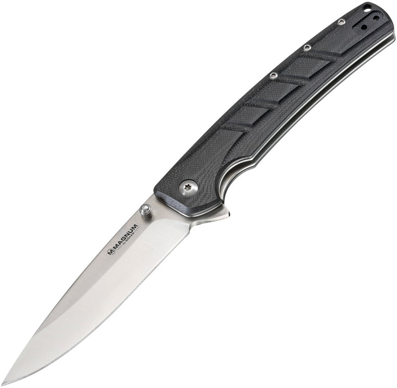 Boker Magnum Gatto Nero Folding Knife 4" 440A Steel Blade Black Sculpted G10 Handle 01MB724 -Boker Magnum - Survivor Hand Precision Knives & Outdoor Gear Store