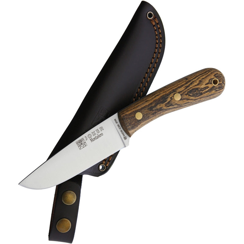 Joker Montanero Fixed Knife 4.5" 14C28N Sandvik Steel Blade Bocote Wood Handle RCB134 -Joker - Survivor Hand Precision Knives & Outdoor Gear Store