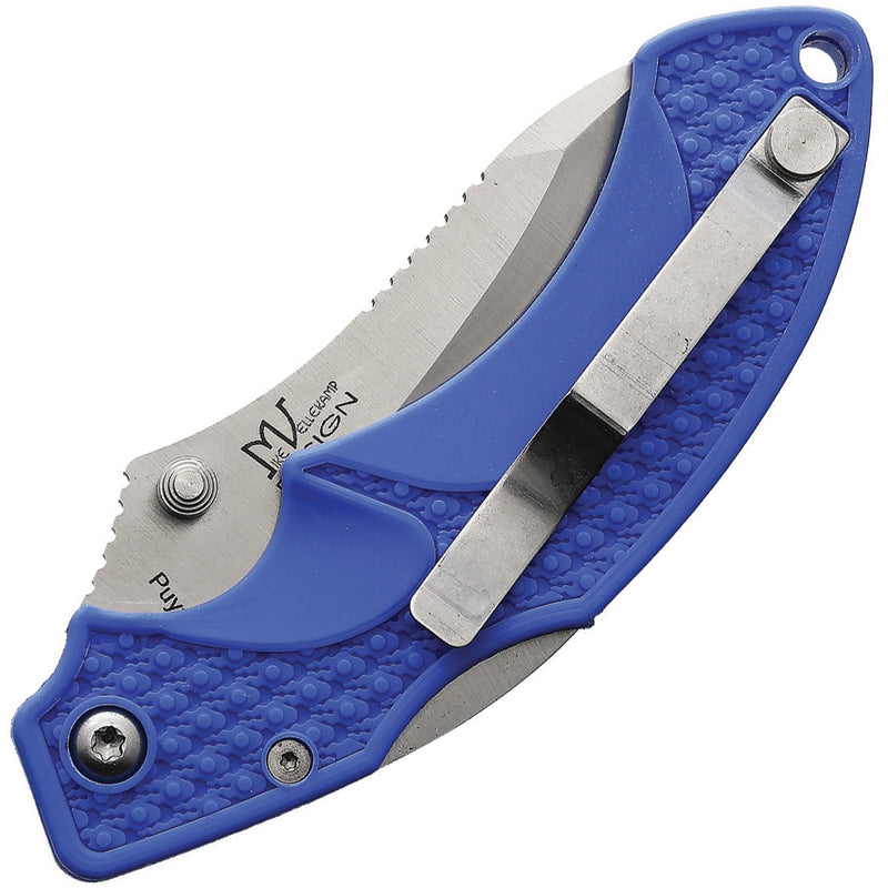 Fox Amico Lockback Folding Knife 3.63" 154CM Steel Blade Blue Textured Nylon Handle KUAMIDPBLU -Fox - Survivor Hand Precision Knives & Outdoor Gear Store