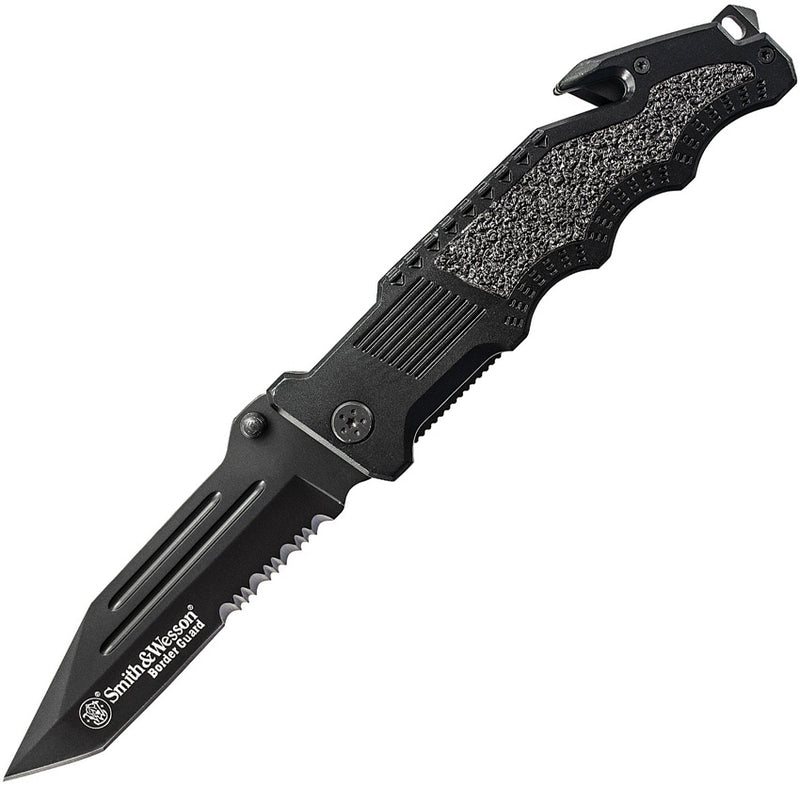 Smith and Wesson Border Guard Folding Knife 4.4" 7Cr17 Blade Aluminum Handle BG2TS -Smith & Wesson - Survivor Hand Precision Knives & Outdoor Gear Store