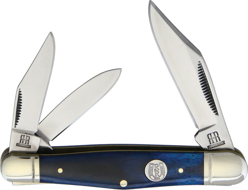 Rough Ryder Whittler Pocket Knife 440 Stainless Razor Blades Blue Bone Handle 1948 -Rough Ryder - Survivor Hand Precision Knives & Outdoor Gear Store