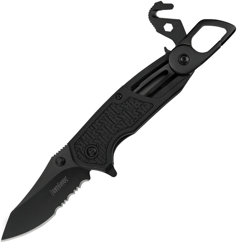 Kershaw Funxion EMT Folding Knife 3" 8Cr13MoV Steel Blade Black Nylon Handle 8100 -Kershaw - Survivor Hand Precision Knives & Outdoor Gear Store