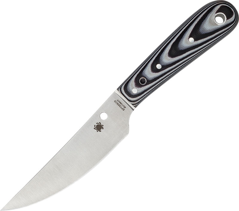 Spyderco Bow River Fixed Knife 4.25" 8Cr13MoV Steel Blade Black/White G10 Handle FB46GP -Spyderco - Survivor Hand Precision Knives & Outdoor Gear Store