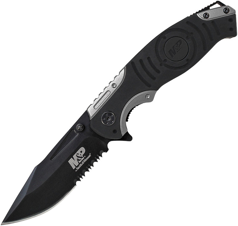 Smith & Wesson M&P Folding Knife 3.5" Stainless Blade Rubber/Aluminum Handle MP13GS -Smith & Wesson - Survivor Hand Precision Knives & Outdoor Gear Store