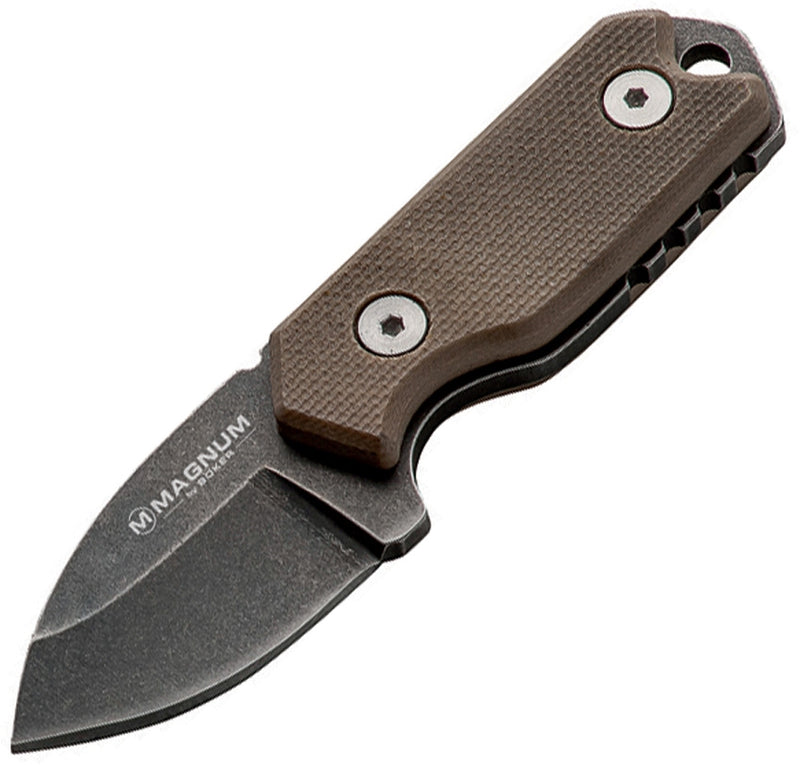 Boker Lil Friend Micro Knife Stainless Steel Full Tang 1⅜ Fixed Blade G10 Handle 02SC743 -Boker Magnum - Survivor Hand Precision Knives & Outdoor Gear Store