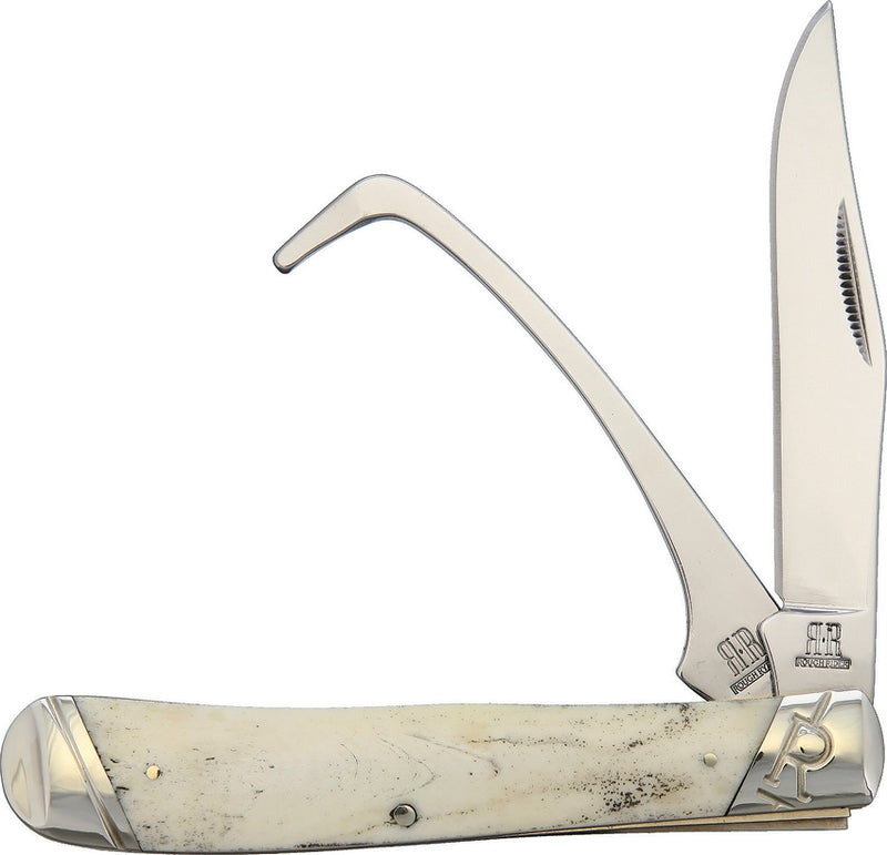 Rough Ryder Equestrian Trapper Pocket Knife Stainless Blade White Bone Handle 1972 -Rough Ryder - Survivor Hand Precision Knives & Outdoor Gear Store