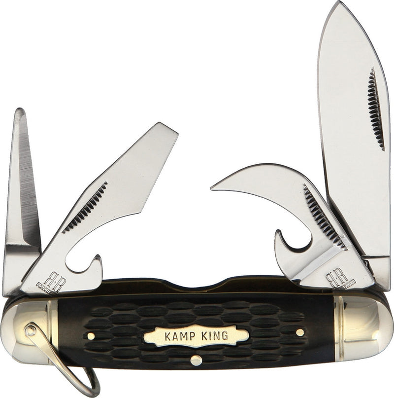 Rough Ryder Kamp King Pocket Tools Stainless Steel Blades Black Synthetic Handle 1987 -Rough Ryder - Survivor Hand Precision Knives & Outdoor Gear Store