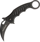Fox Folding Karambit Pocket Knife N690Co Vanadium Steel 3.1" Blade Milled Black G10 Handle 479 -Fox - Survivor Hand Precision Knives & Outdoor Gear Store