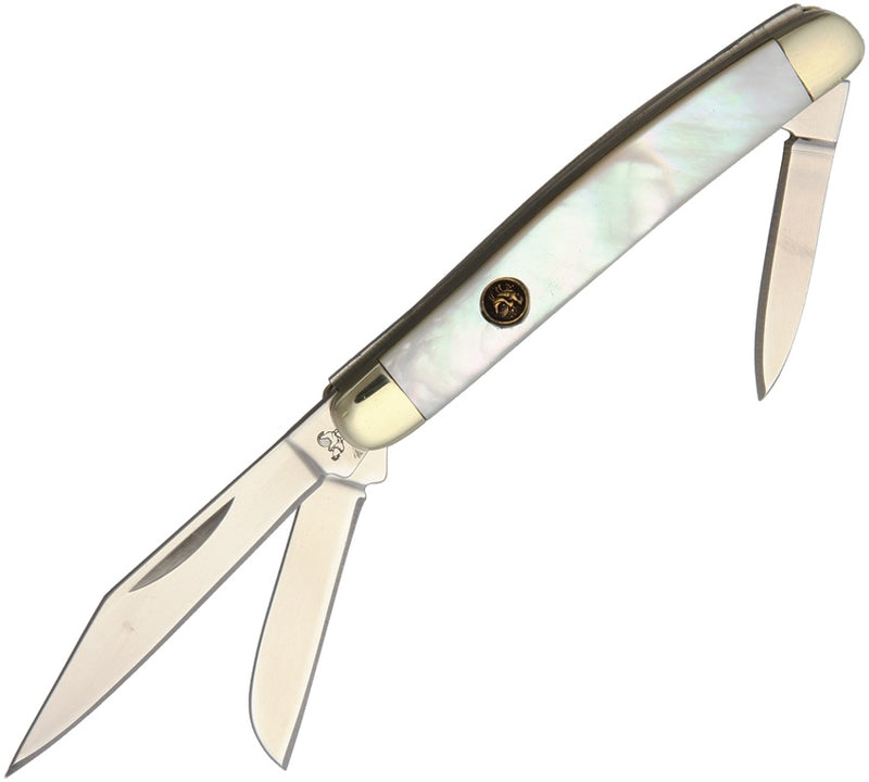 Hen & Rooster Small Stockman Pocket Knife Stainless Blades Mother Of Pearl Handle 303MOP -Hen & Rooster - Survivor Hand Precision Knives & Outdoor Gear Store