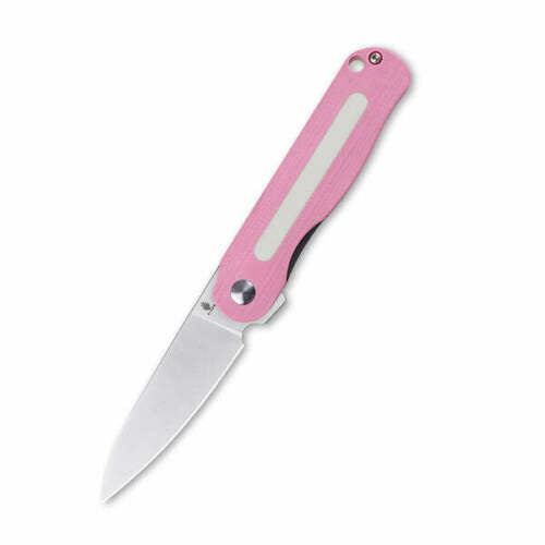 Kizer Cutlery Lätt Vind Mini Folding Knife 3" N690 Steel Blade Pink/White G10 Handle V3567N3 -Kizer Cutlery - Survivor Hand Precision Knives & Outdoor Gear Store
