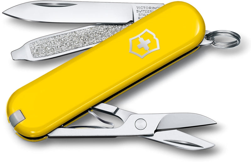 Victorinox Classic SD Sunny Side Pocket Multi Tool Yellow ABS Handle 062238G -Victorinox - Survivor Hand Precision Knives & Outdoor Gear Store