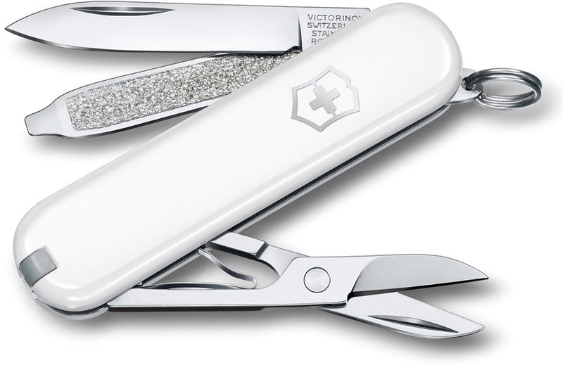 Victorinox Classic SD Falling Snow Pocket Multi Tool White ABS Handle 062237G -Victorinox - Survivor Hand Precision Knives & Outdoor Gear Store