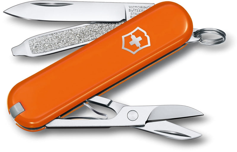 Victorinox Classic SD Mango Tango Pocket Multi Tool Orange ABS Handle 0622383G -Victorinox - Survivor Hand Precision Knives & Outdoor Gear Store