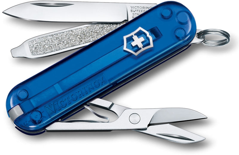 Victorinox Classic SD Deep Ocean Pocket Multi Tool Translucent ABS Handle 06223T2G -Victorinox - Survivor Hand Precision Knives & Outdoor Gear Store