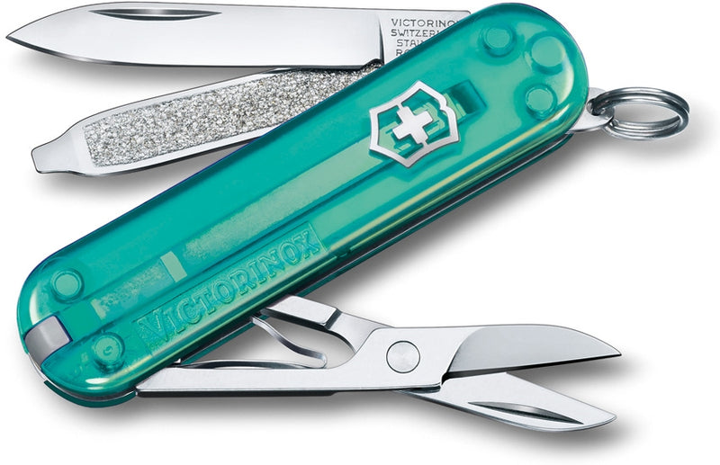 Victorinox Classic SD Tropical Surf Pocket Multi Tool Translucent ABS Handle 06223T24G -Victorinox - Survivor Hand Precision Knives & Outdoor Gear Store