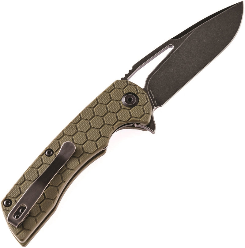 Kansept Knives Kyro Frame Folding Knife 3.5" D2 Tool Steel Blade Green G10 Handle 1001A6 -Kansept Knives - Survivor Hand Precision Knives & Outdoor Gear Store